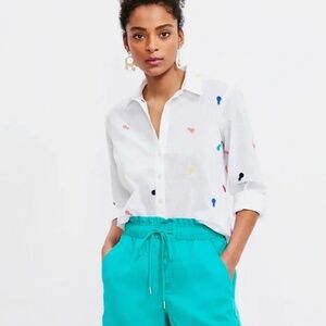 Loft, Long Sleeve, Pineapple Shirt, Large